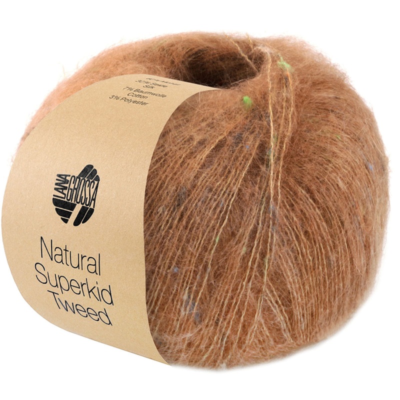Lana Grossa Natural Superkid Tweed Yarn – 620 Camel