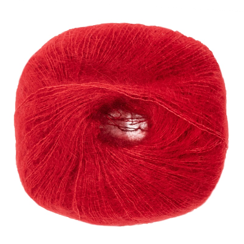 Lana Grossa Silkhair Yarn – 008 Cherry Red