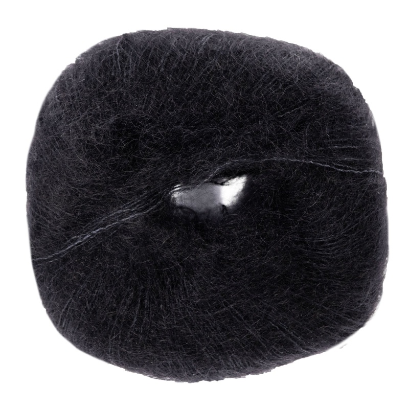 Lana Grossa Silkhair Yarn – 014 Black