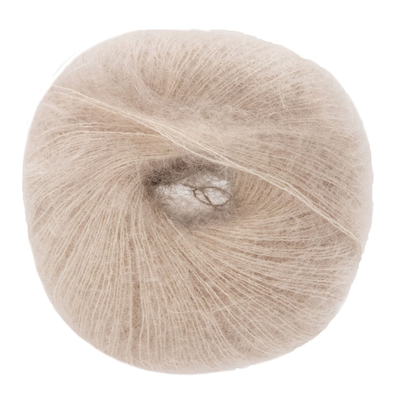 Lana Grossa Silkhair Yarn – 018 Light Beige