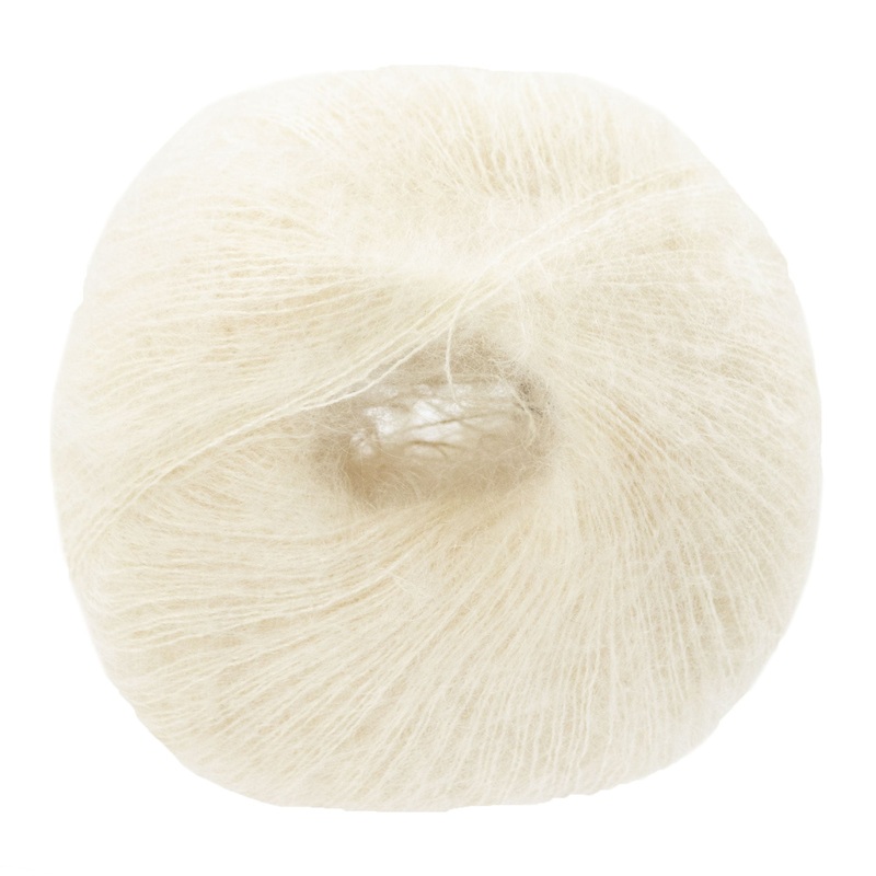 Lana Grossa Silkhair Yarn – 052 Raw White