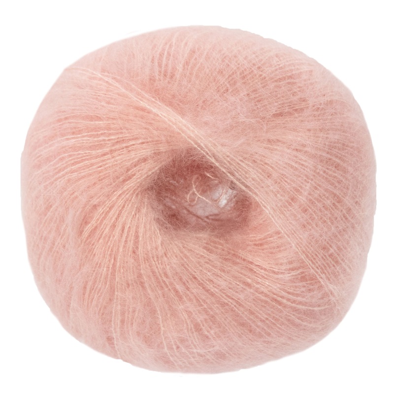 Lana Grossa Silkhair Yarn – 086 Powder Pink