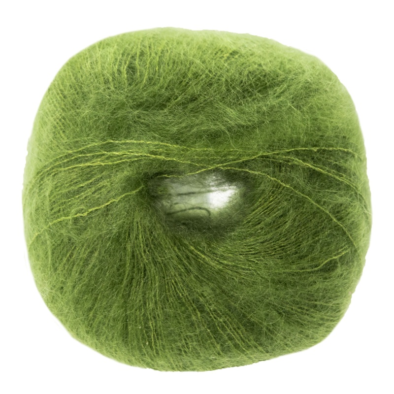 Lana Grossa Silkhair Yarn – 167 Leaf Green