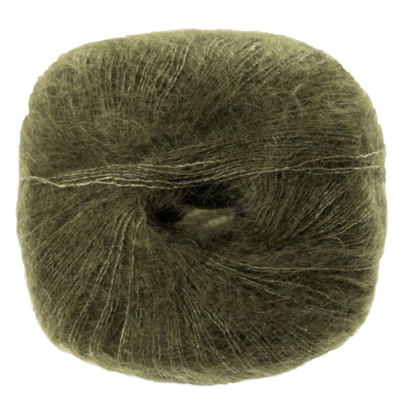Lana Grossa Silkhair Yarn – 178 Loden Green