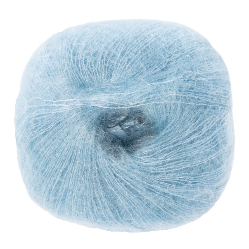 Lana Grossa Silkhair Yarn – 201 Soft Blue