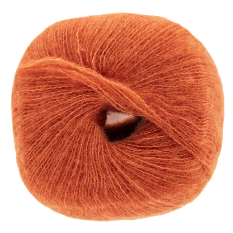 Lana Grossa Soffio Yarn – 05 Rust Orange