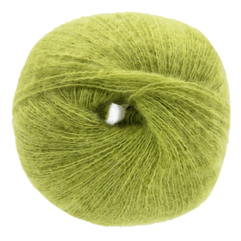 Lana Grossa Soffio Yarn – 08 Kiwi Green