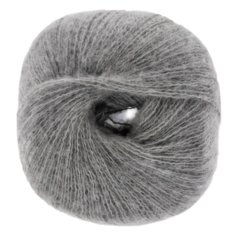 Lana Grossa Soffio Yarn – 14 Dark Grey