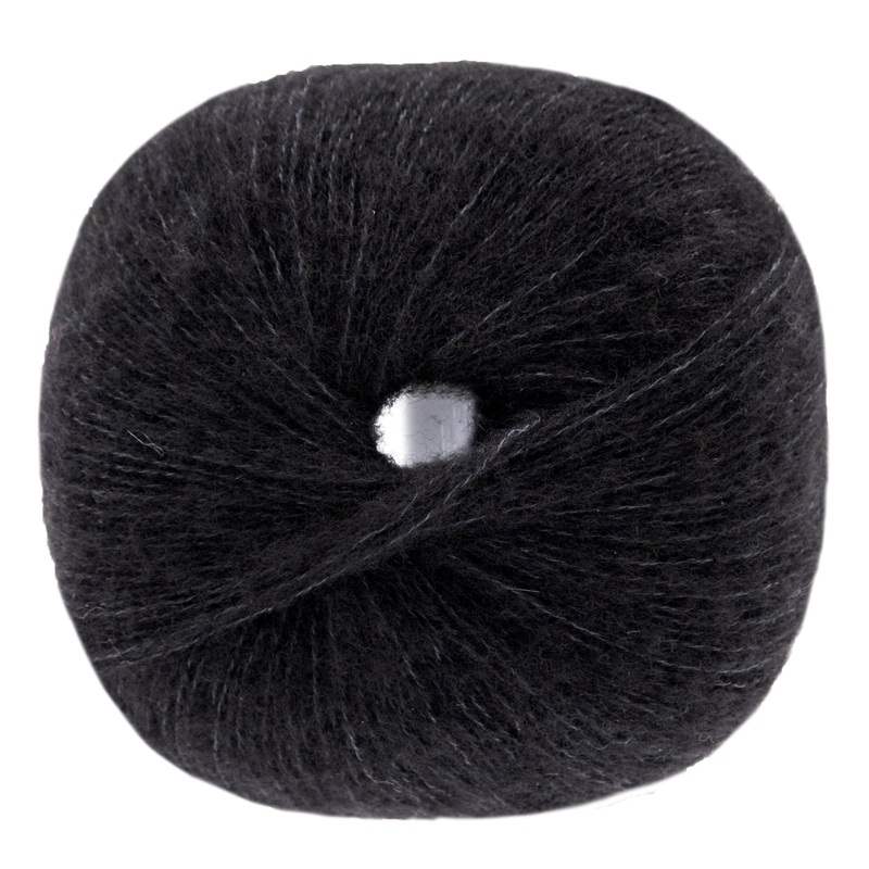 Lana Grossa Soffio Yarn – 20 Black