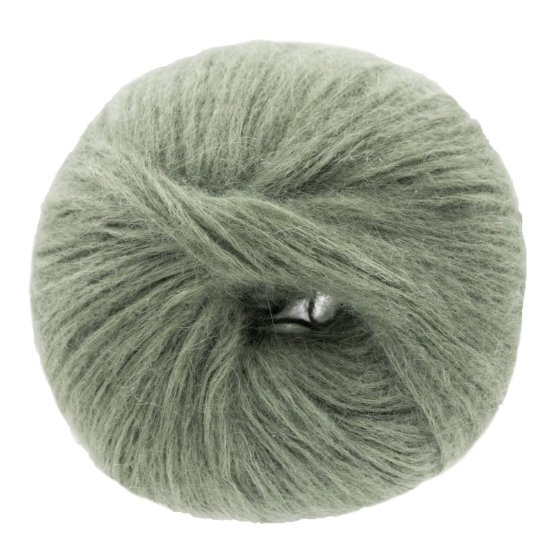 Lana Grossa Superkid Seta Yarn – 017 Grey Green
