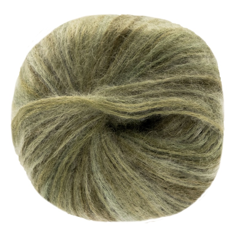 Lana Grossa Superkid Seta Yarn – 108 Light Green/Light Beige