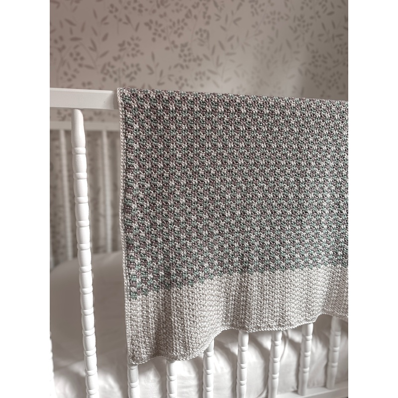 Aime’s Pea Pod Plaid Baby Blanket