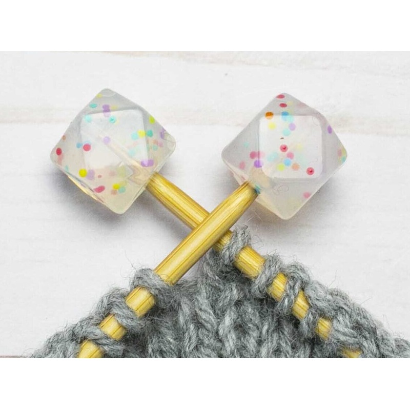 Fox & Pine Stitches Stitch Stoppers/Point Protector – Confetti Hexagon
