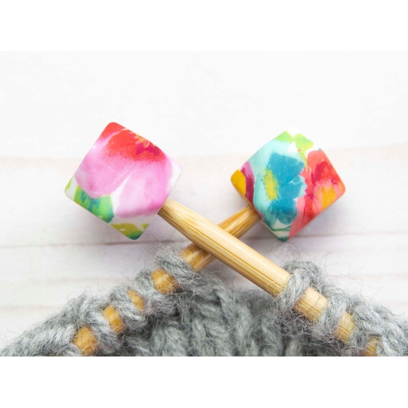 Fox & Pine Stitches Stitch Stoppers/Point Protector – Spring Floral Hexagon