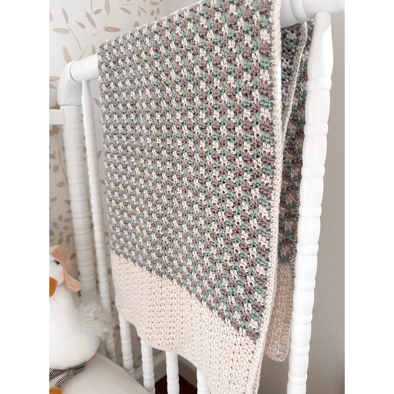 Jimmy Beans Wool Pea Pod Plaid Baby Blanket Kit