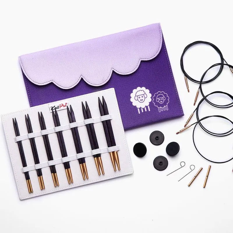 KnitPro Jadore Cubics Normal Interchangeable Needle Set Needles – Deluxe Set