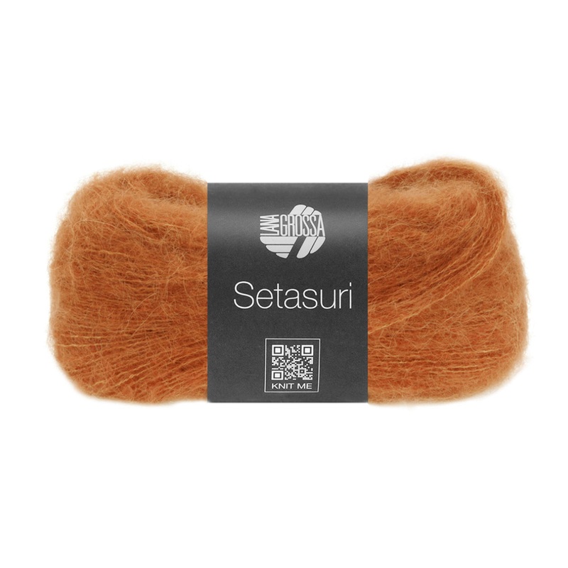 Lana Grossa Setasuri Yarn – 063 Rust Orange