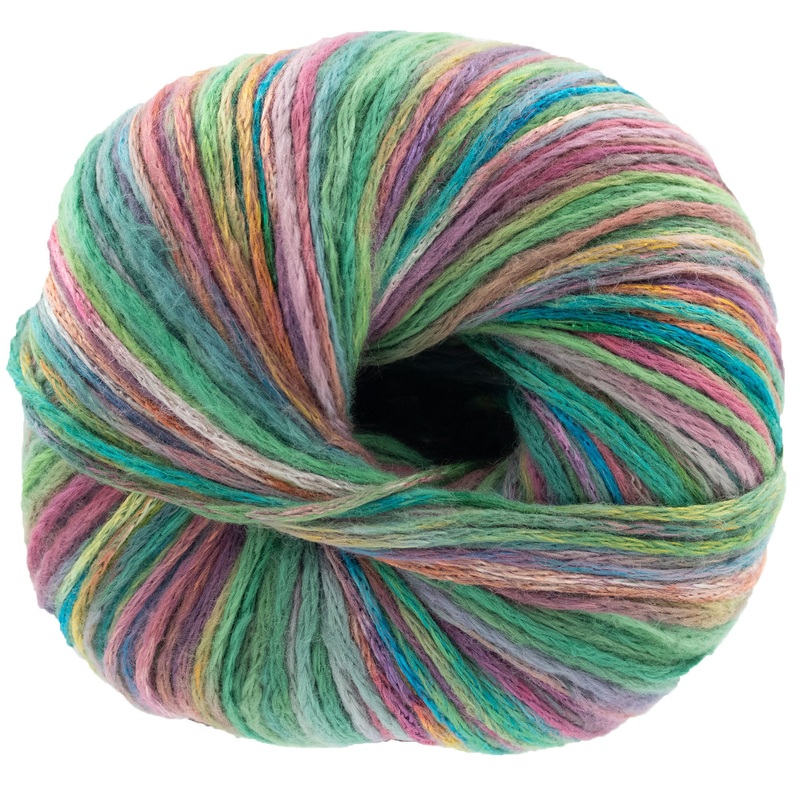 Lana Grossa Cotonella Multi – 105 Green/Pink/Yellow/Petrol