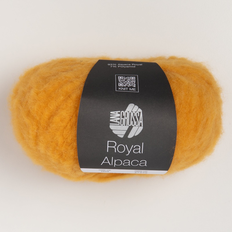 Lana Grossa Royal Alpaca Yarn – 03 Yellow