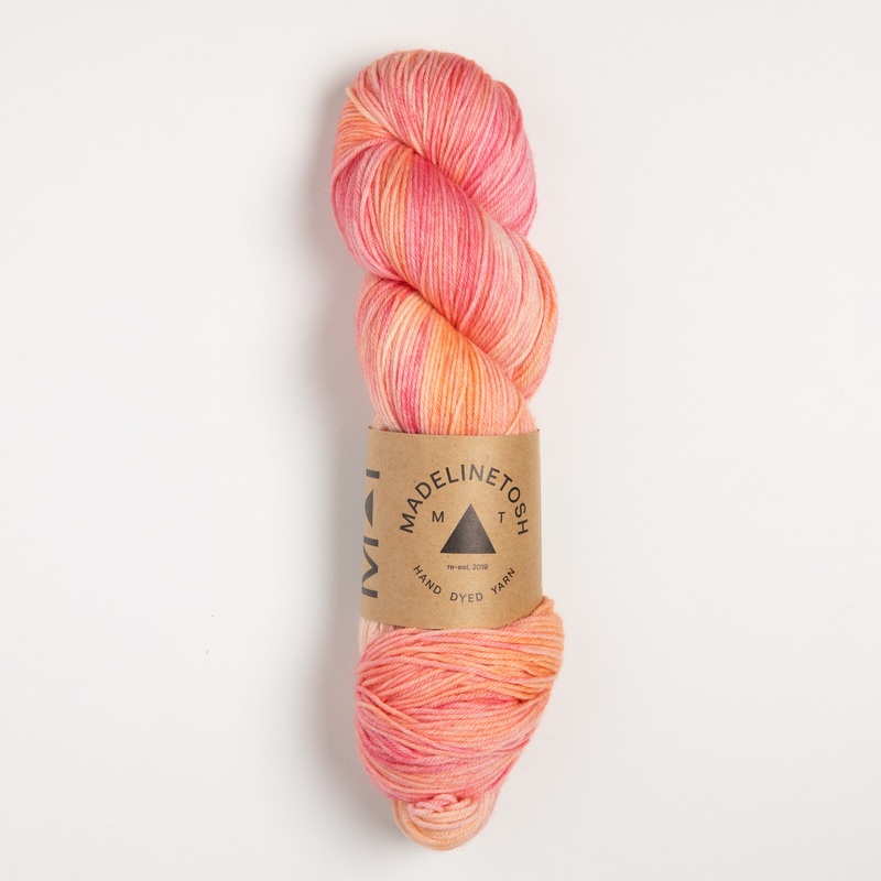 Madelinetosh Woolcycle Sport Yarn – Peach Bellini