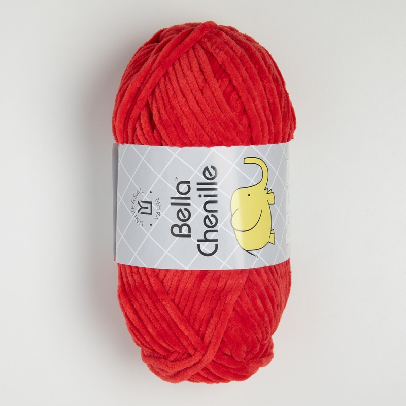 Universal Yarn Bella Chenille Yarn – 117 Apple Red