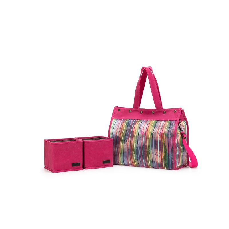 della Q Rainbow Mesh Tote – Bloom