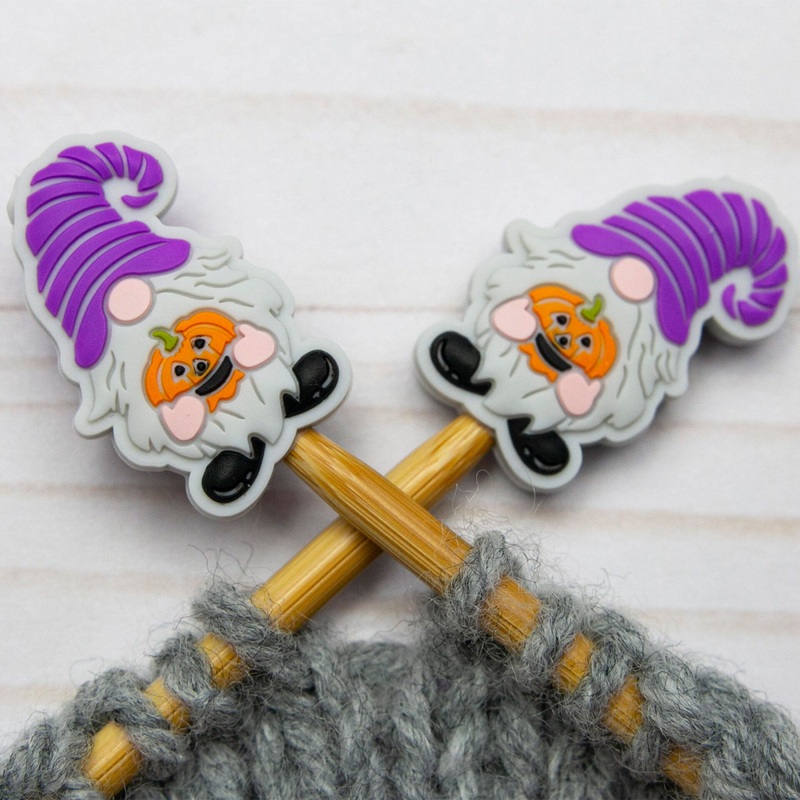 Fox & Pine Stitches Stitch Stoppers/ Point Protector – Halloween Gnome