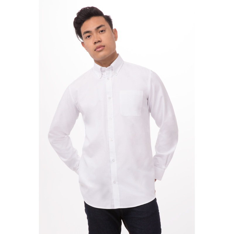 Oxford Dress Shirt|WHITE|S|M|L|XL