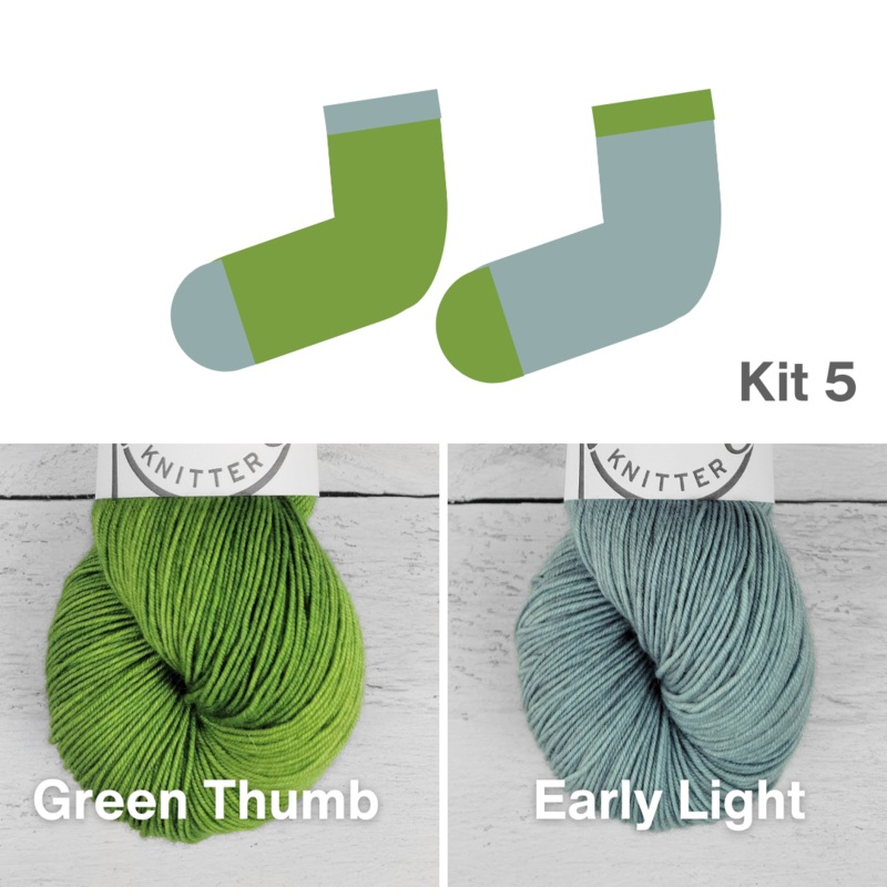 Oxbow Sock Kit No. 5|Feet Fingering|Luxe Merino Light Sport|Primo Fingering