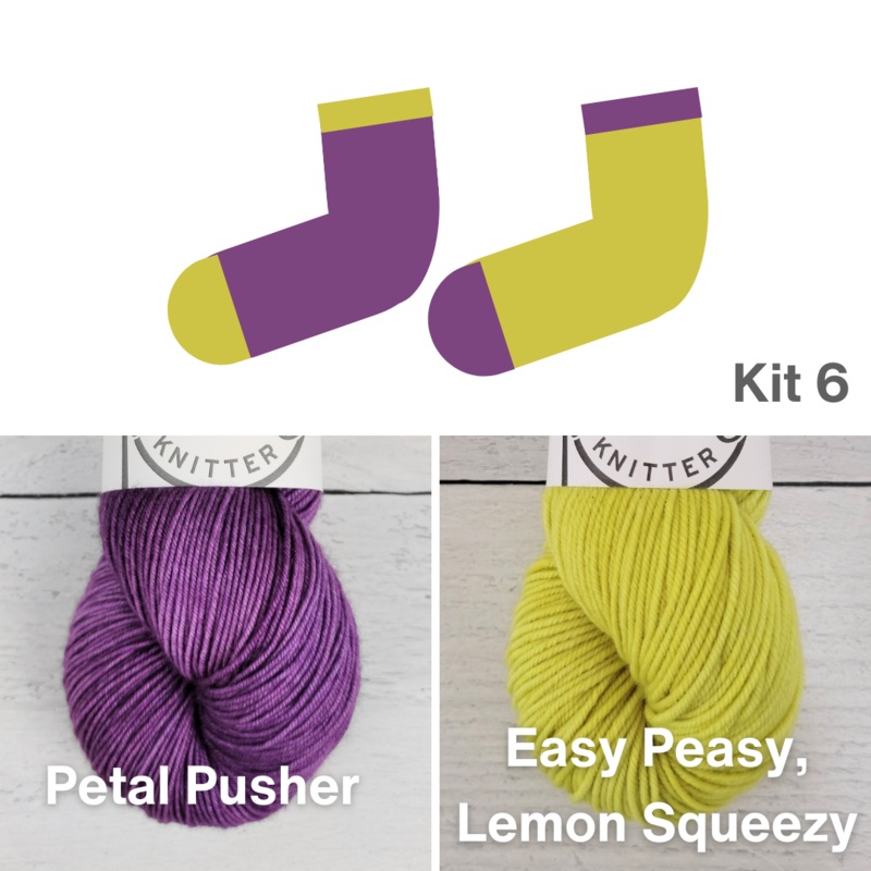 Oxbow Sock Kit No. 6|Feet Fingering|Luxe Merino Light Sport|Primo Fingering