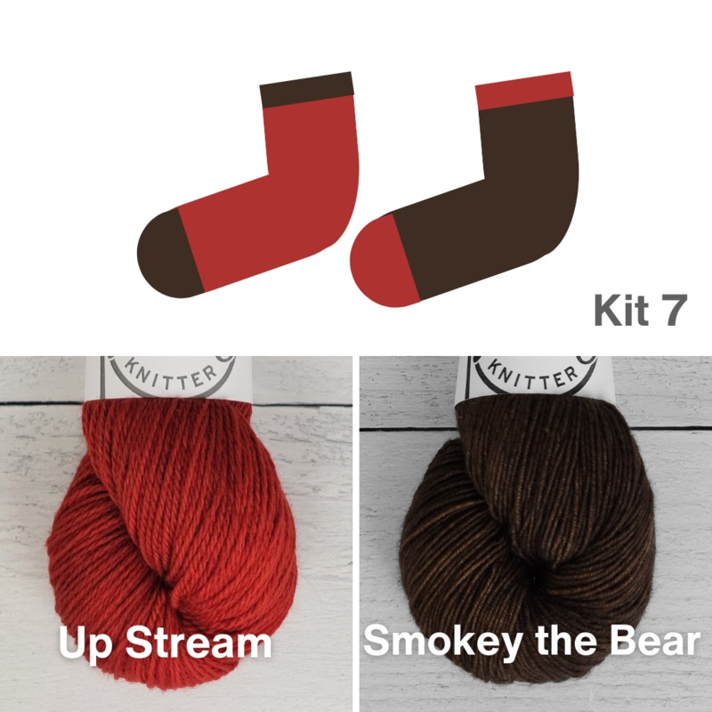 Oxbow Sock Kit No. 7|Feet Fingering|Luxe Merino Light Sport|Primo Fingering