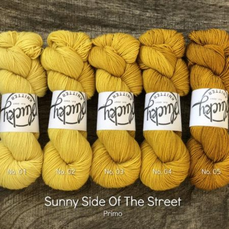 Sunny Side Of The Street #1|Primo Fingering|Sophisticate Fingering|Halo Fingering|Solo Fingering|Yakkity DK|Harmony DK|Bello DK|Primo Worsted|Snug Worsted|Bulky|Phoebe Fingering|Feet Fingering|Trusty Fingering|Oxford Fingering 1.0|Tweed Worsted|Beauregard