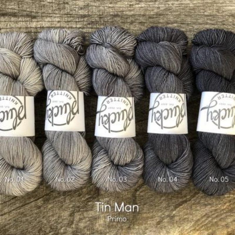 Tin Man #5|Primo Fingering|Sophisticate Fingering|Halo Fingering|Solo Fingering|Yakkity DK|Harmony DK|Bello DK|Primo Worsted|Snug Worsted|Bulky|Phoebe Fingering|Feet Fingering|Trusty Fingering|Oxford Fingering 1.0|Tweed Worsted|Beauregard DK|Solo DK|Haven