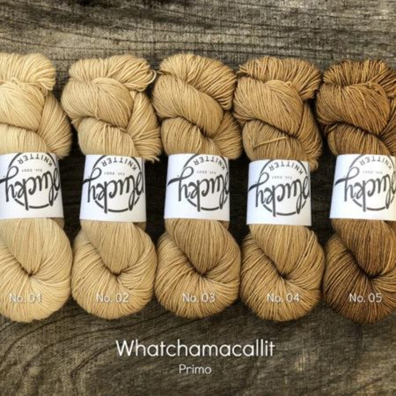 Whatchamacallit #1|Primo Fingering|Sophisticate Fingering|Halo Fingering|Solo Fingering|Yakkity DK|Harmony DK|Bello DK|Primo Worsted|Snug Worsted|Bulky|Phoebe Fingering|Feet Fingering|Trusty Fingering|Oxford Fingering 1.0|Tweed Worsted|Beauregard DK|Solo