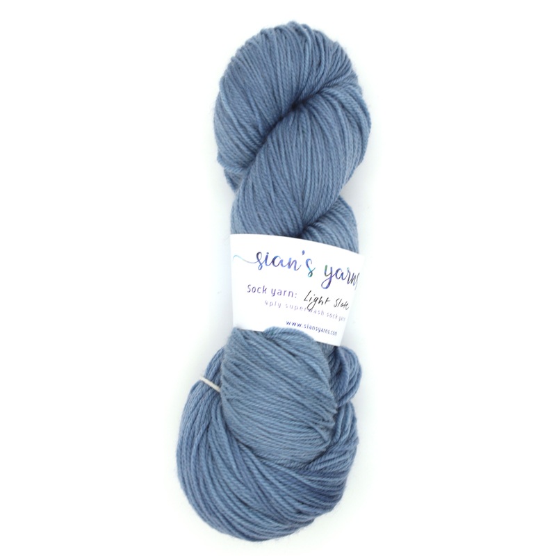 4ply Sock Yarn – Light Slate|Default Title