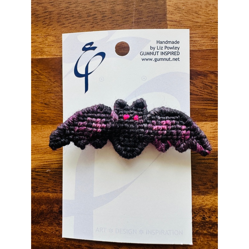 Brooch Bat – Evie Baby – Locally Handmade Needlepoint Accesories