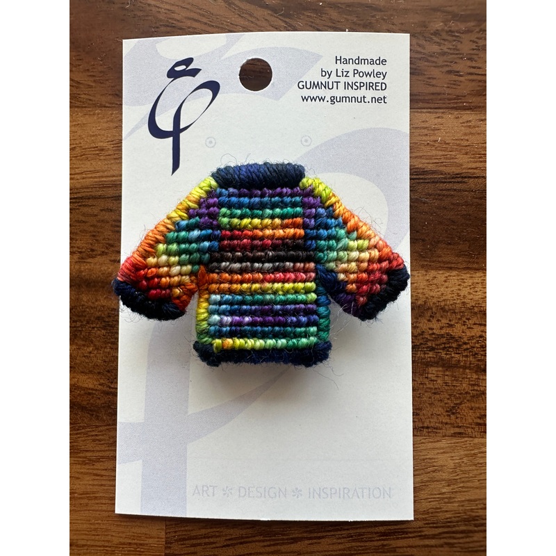 Brooch – Everyday – Locally Handmade Needlepoint Accesories