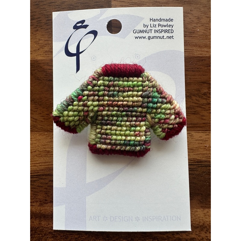 Brooch – Spring in the Loft – Locally Handmade Needlepoint Accesories