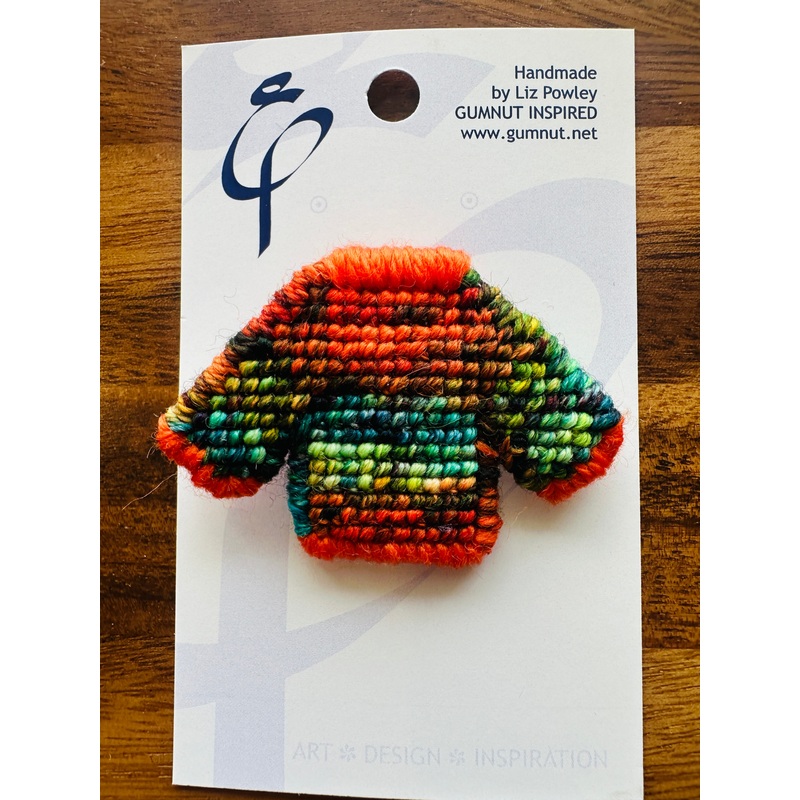 Brooch – Treasure Island – Locally Handmade Needlepoint Accesories