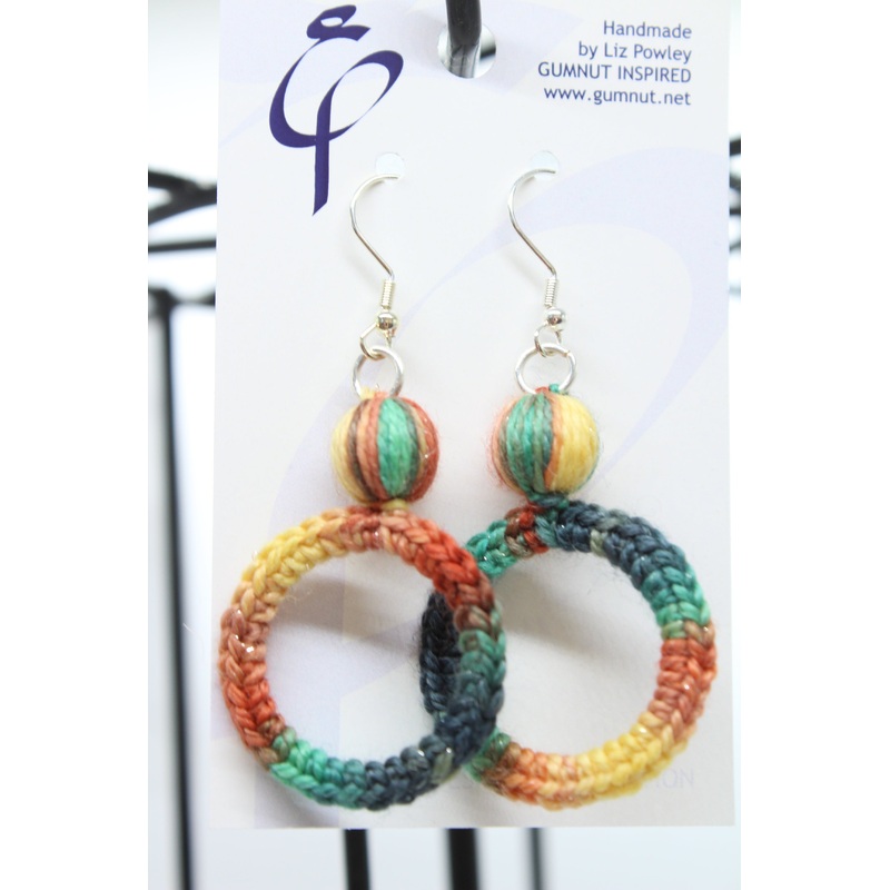Crochet Hoop – Cosmic Pasta – Earring (J2292)