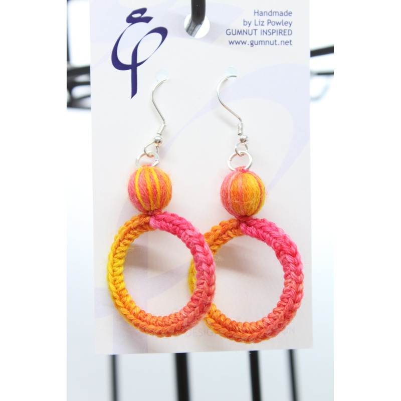 Crochet Hoop – Dove Dale – Earring (J2296)