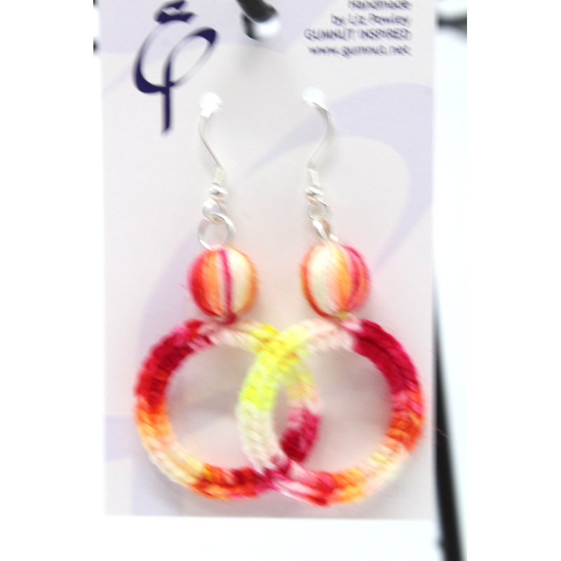 Crochet Hoop – Fire Baby – Earring (J2262)