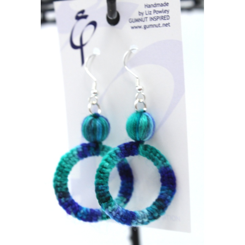 Crochet Hoop – Ice Ice Baby – Earring (J2290)