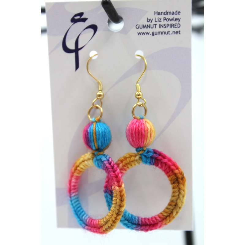 Crochet Hoop – No Rain Dear – Earrings (J2282)