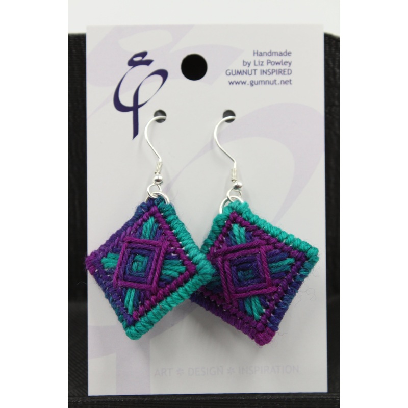 Earrings – Needlepoint – Dove Dale Creations – Zombie