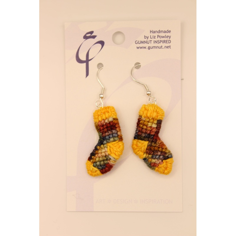 Earrings – Needlepoint Socks – Outback