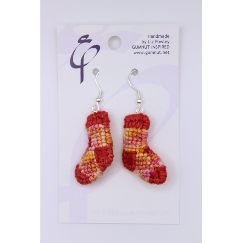 Earrings – Needlepoint Socks – Tutti Fruitti