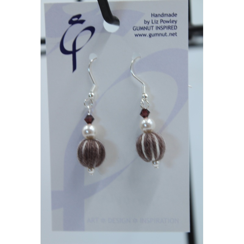 Earrings – Wrapped – Lammington + Swarovski (J2278)