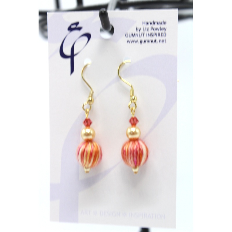 Earrings – Wrapped – Tutti Fruitti + Swarovski (J2288)