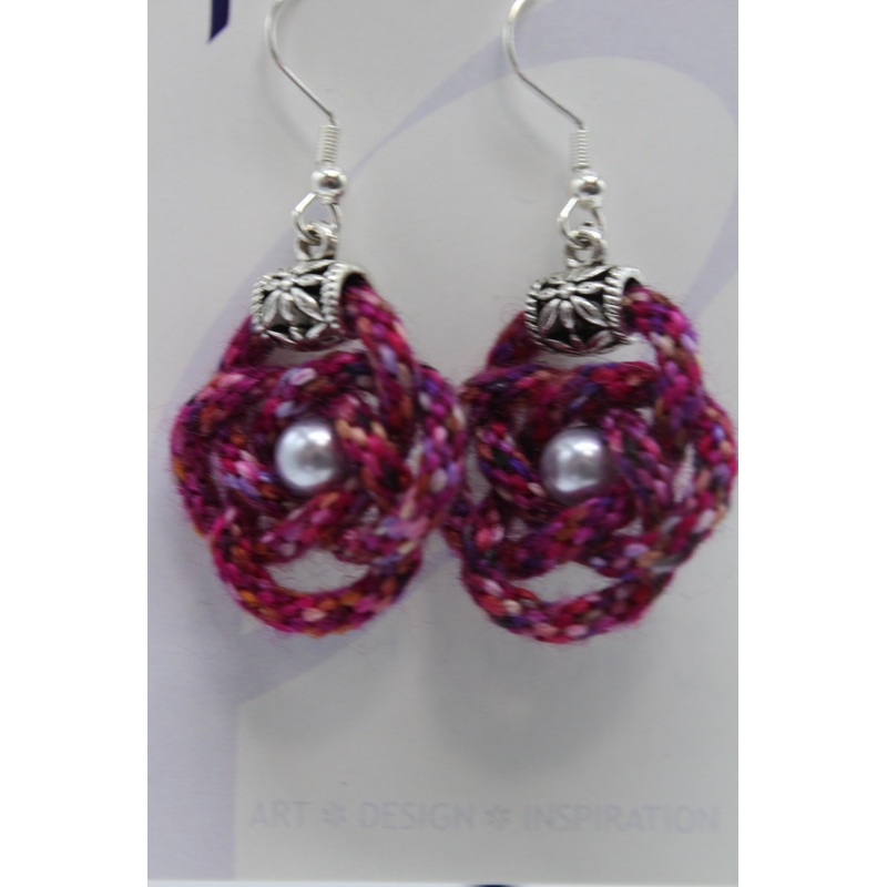 Earrings – Kumihimo Rope  – Join the Circus (J2327)